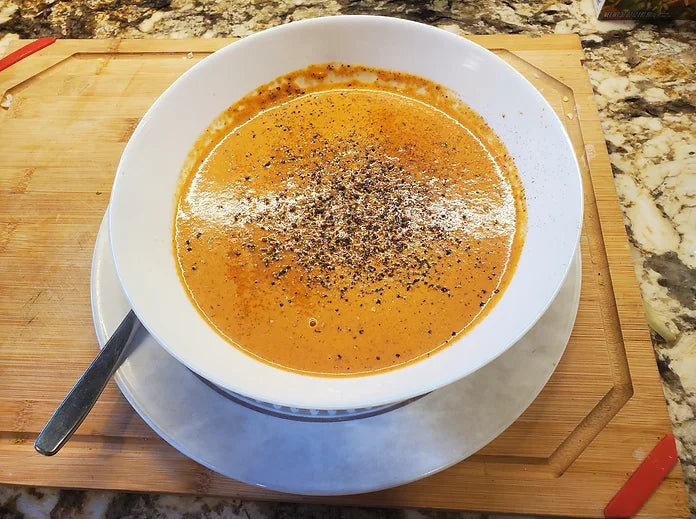 Roasted Red Pepper and Tomato Bisque